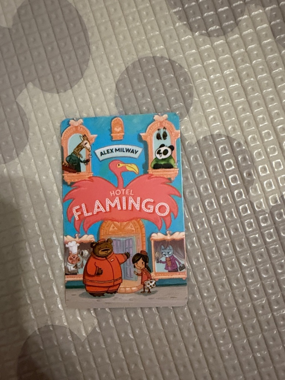 Hotel Flamingo Alex Milway Card - Bright Blue & Pink